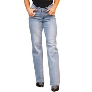 Judy Blue V Waistband Straight Fit Jeans J882483LT-CO Size 7/28 Raw Hem HighRise